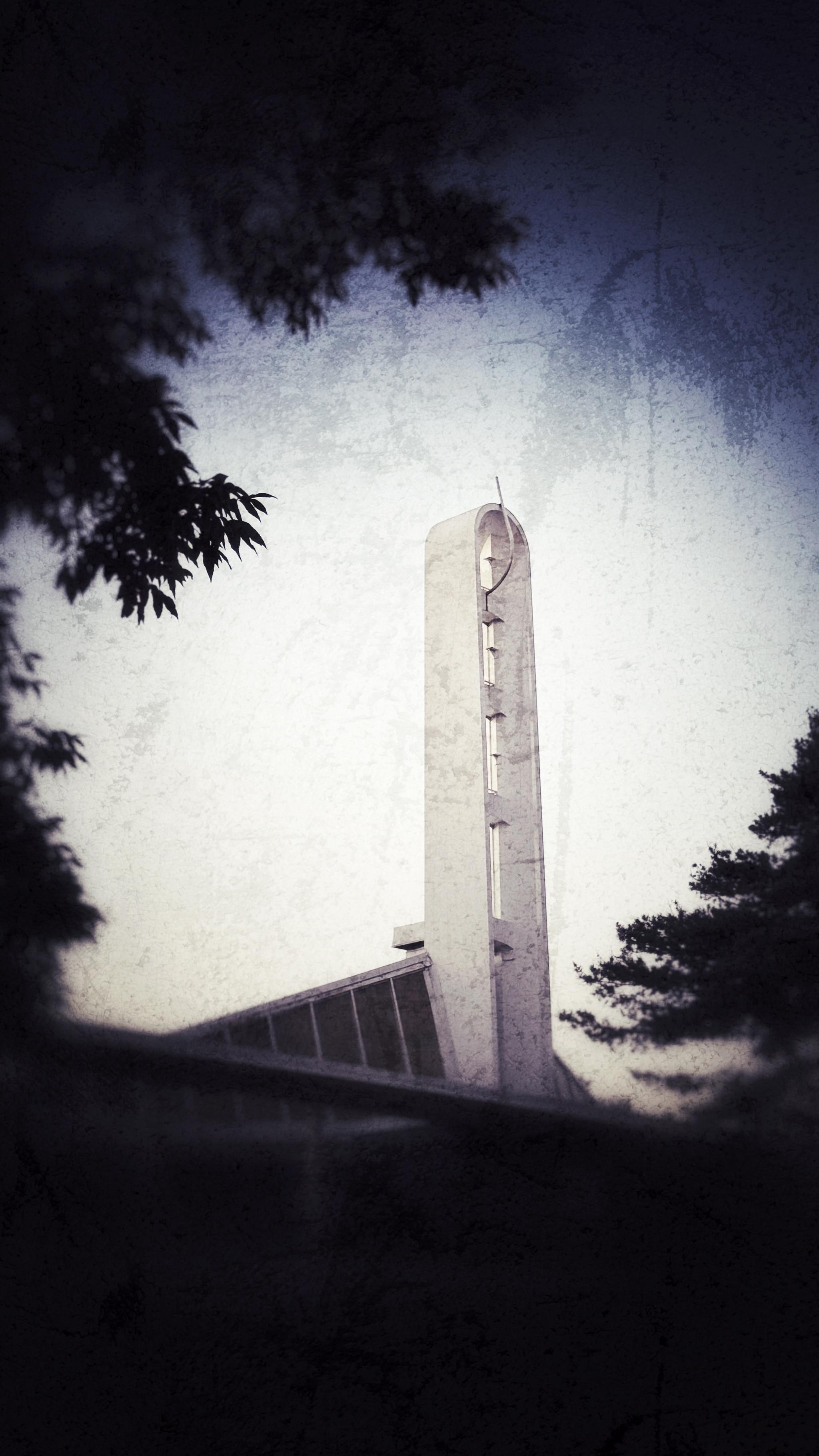 A weird-looking church