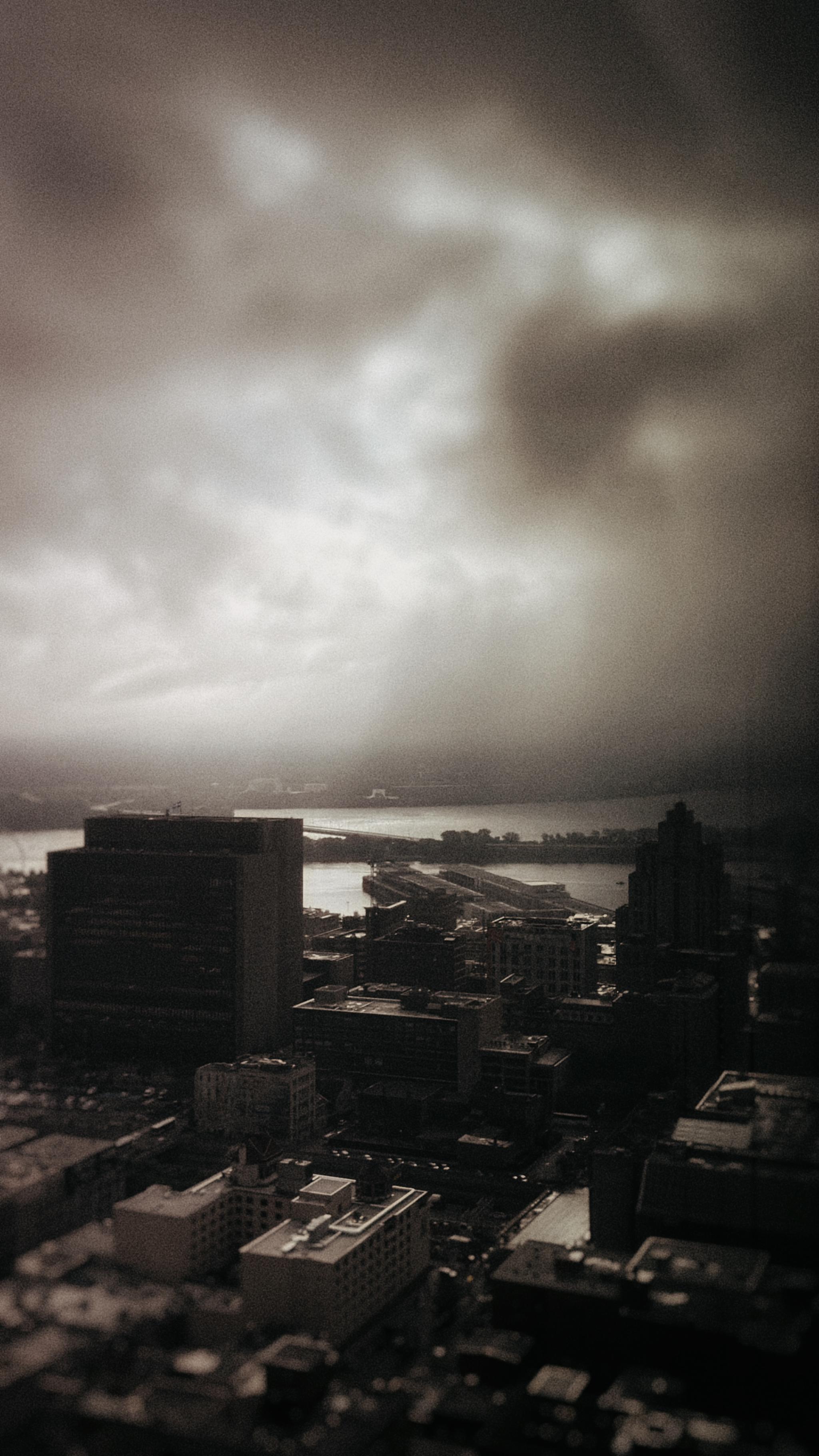 The view from my office, downtown Montreal.
