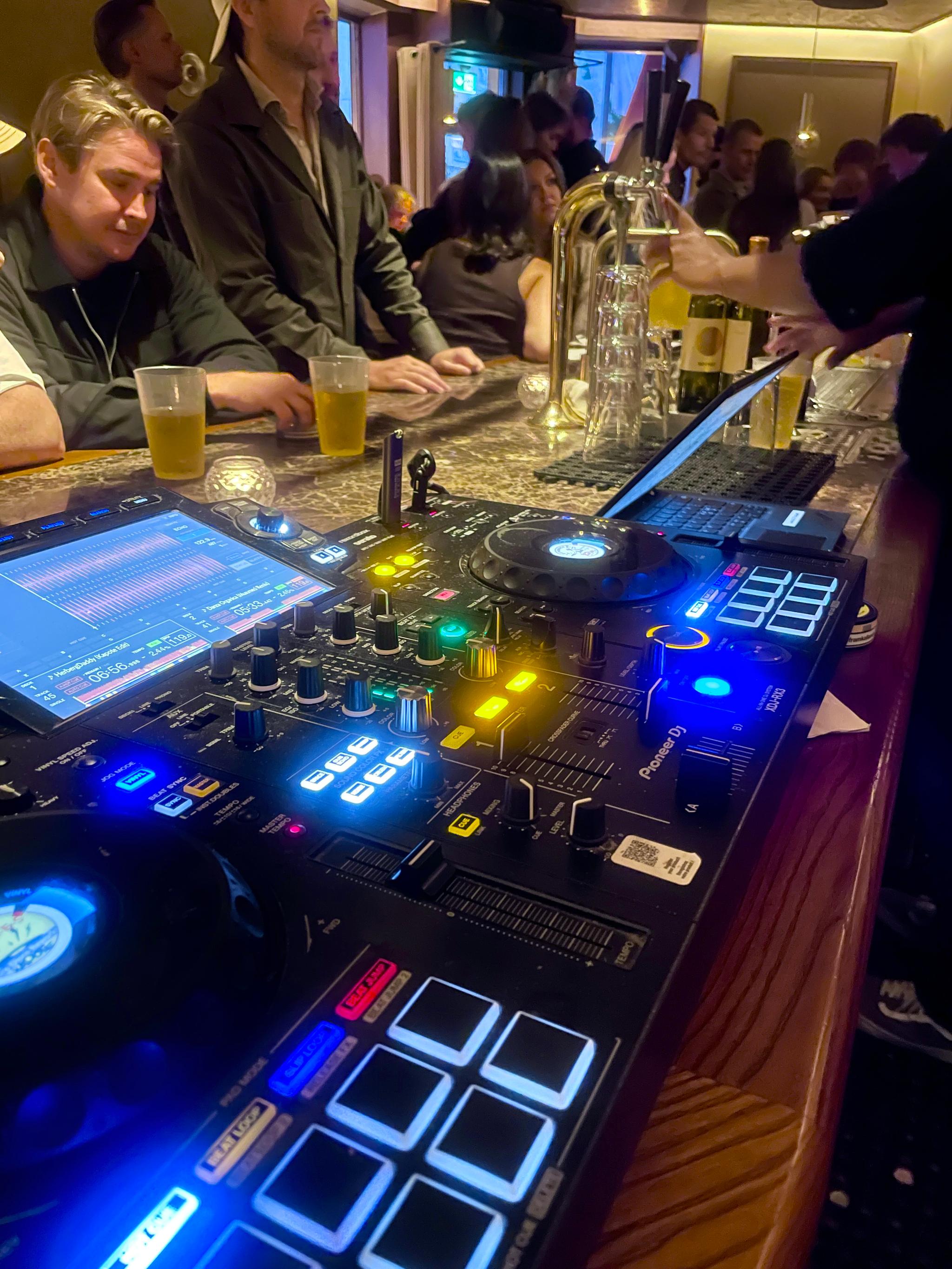 DJing at Batard