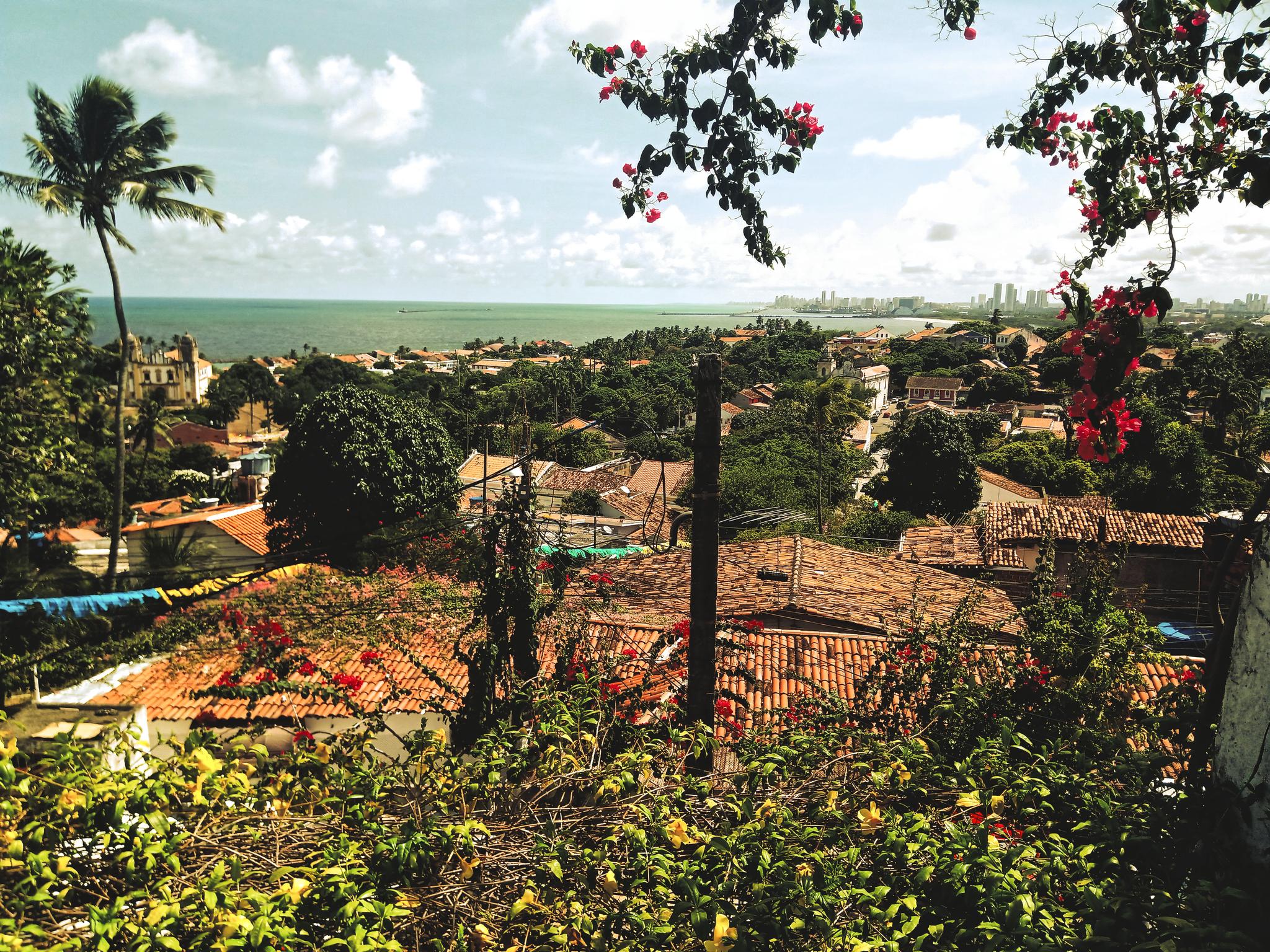 Vista do alto da sé no sítio histórico de Olinda.
