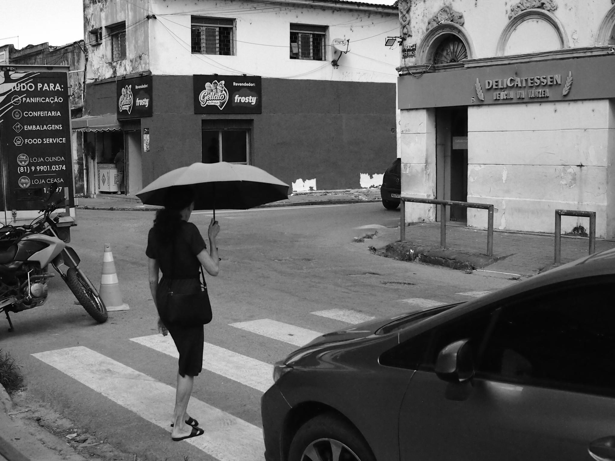 Woman with umbrella