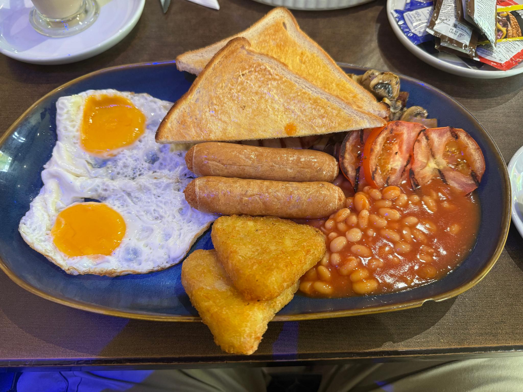 It's a cooked English-style breakfast