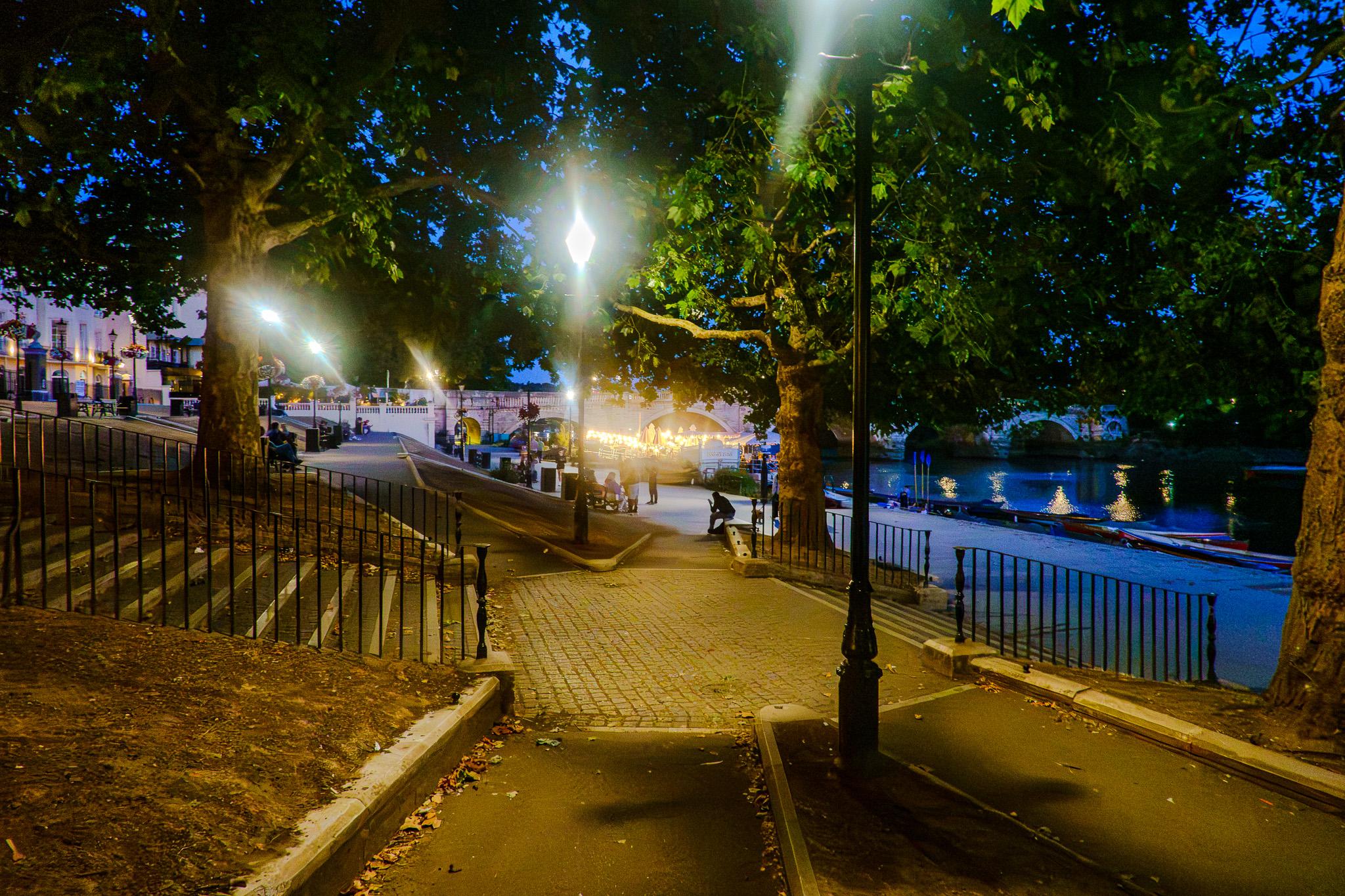 Richmond Riverside after dark