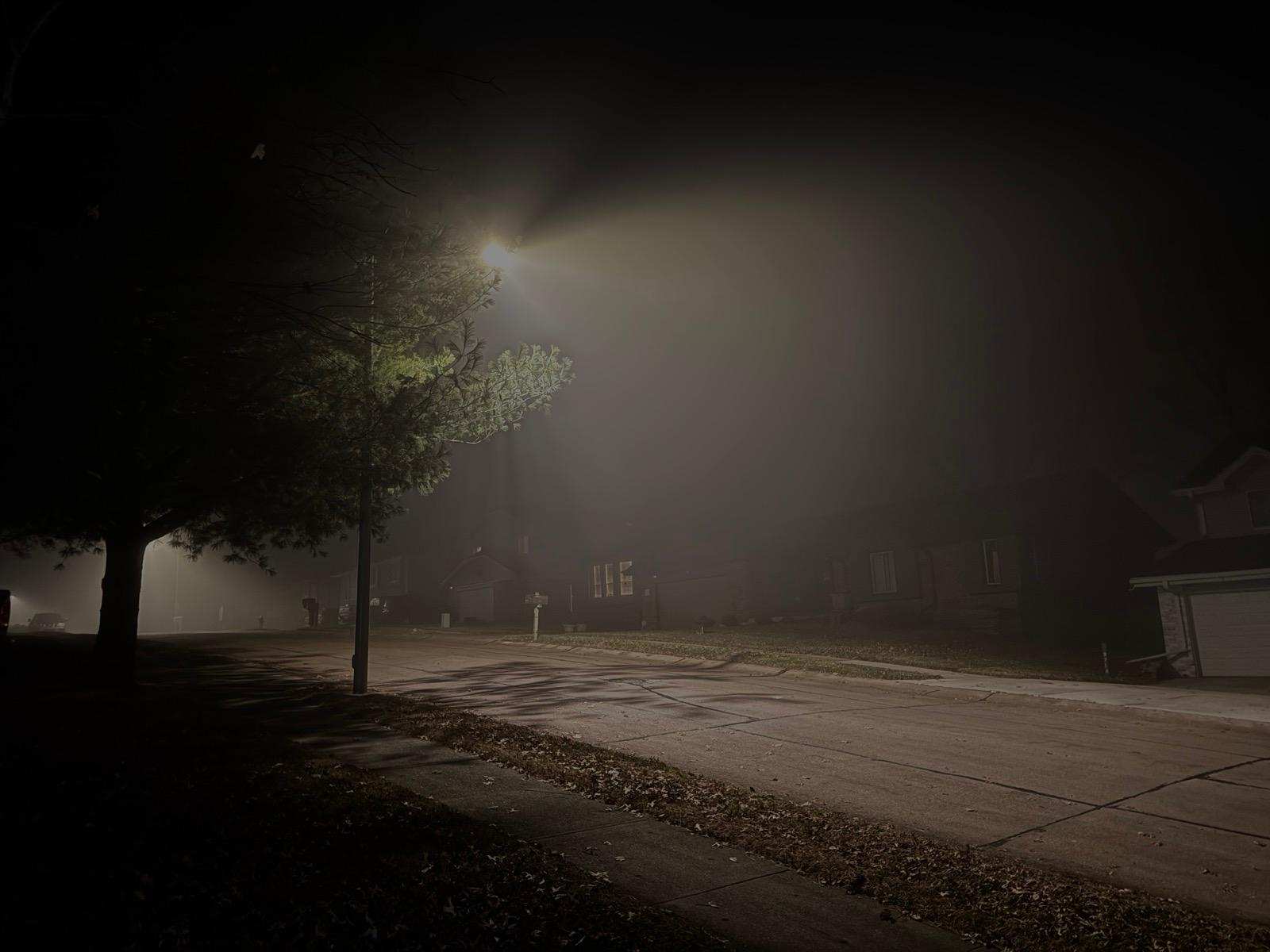 foggy night