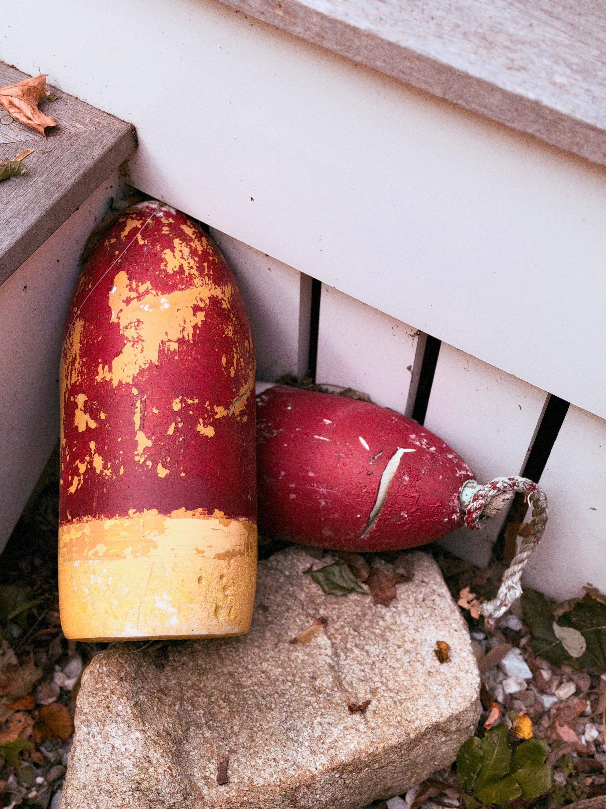 Buoys by the deck
