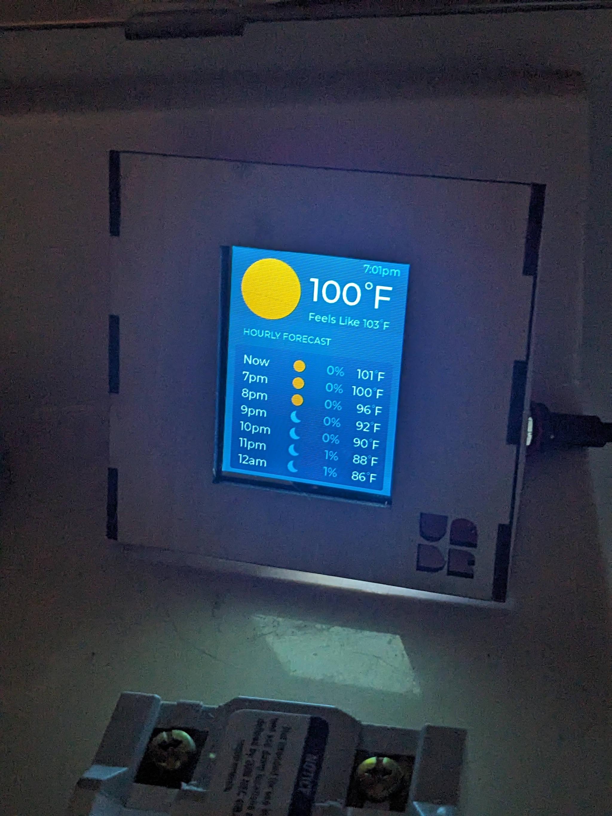 What percent hot is it today?