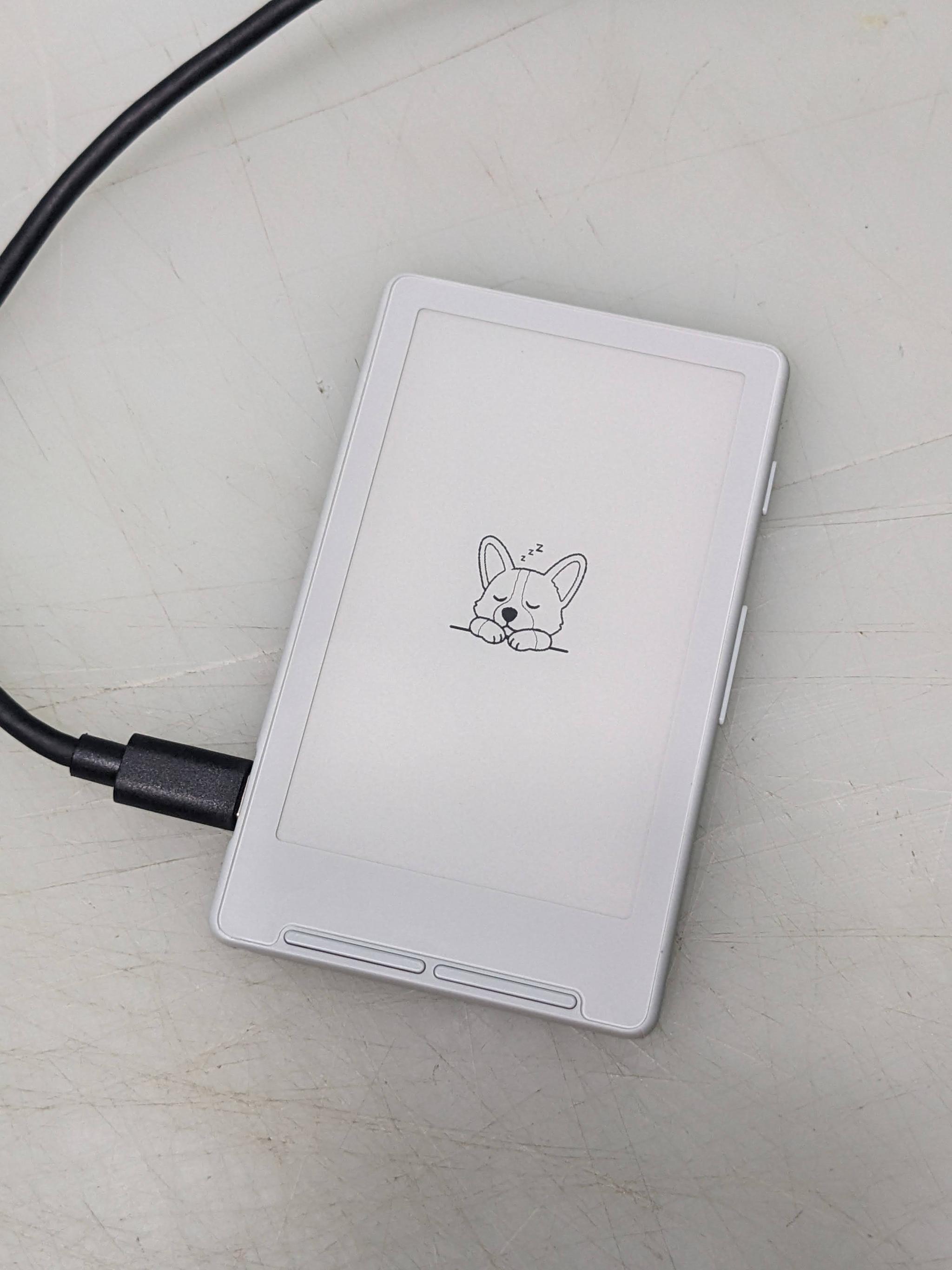 My Eighth ePaper Device is asleep but charging.