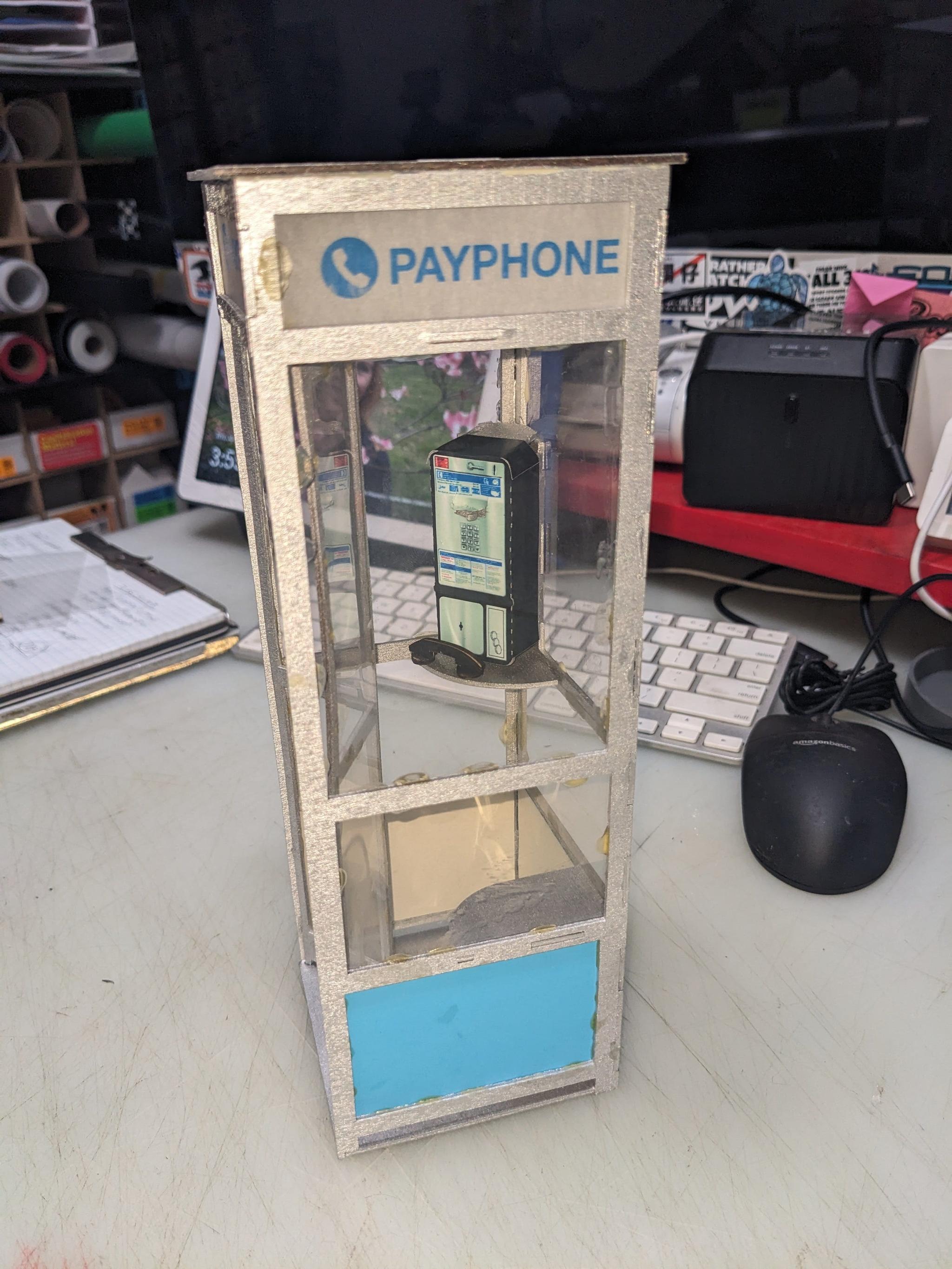 1:9 Scale Lasercut Telephone Booth