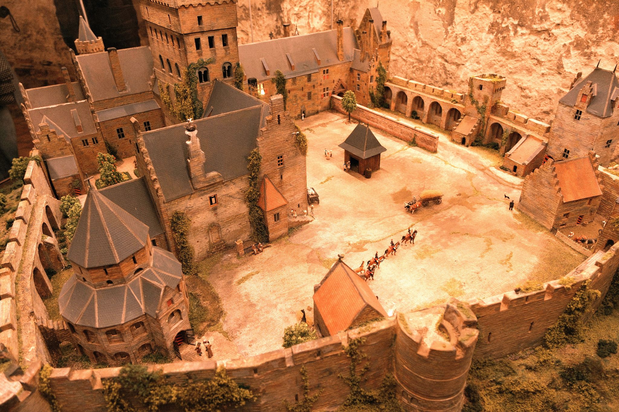 A scale model of the Valkhof Castle.