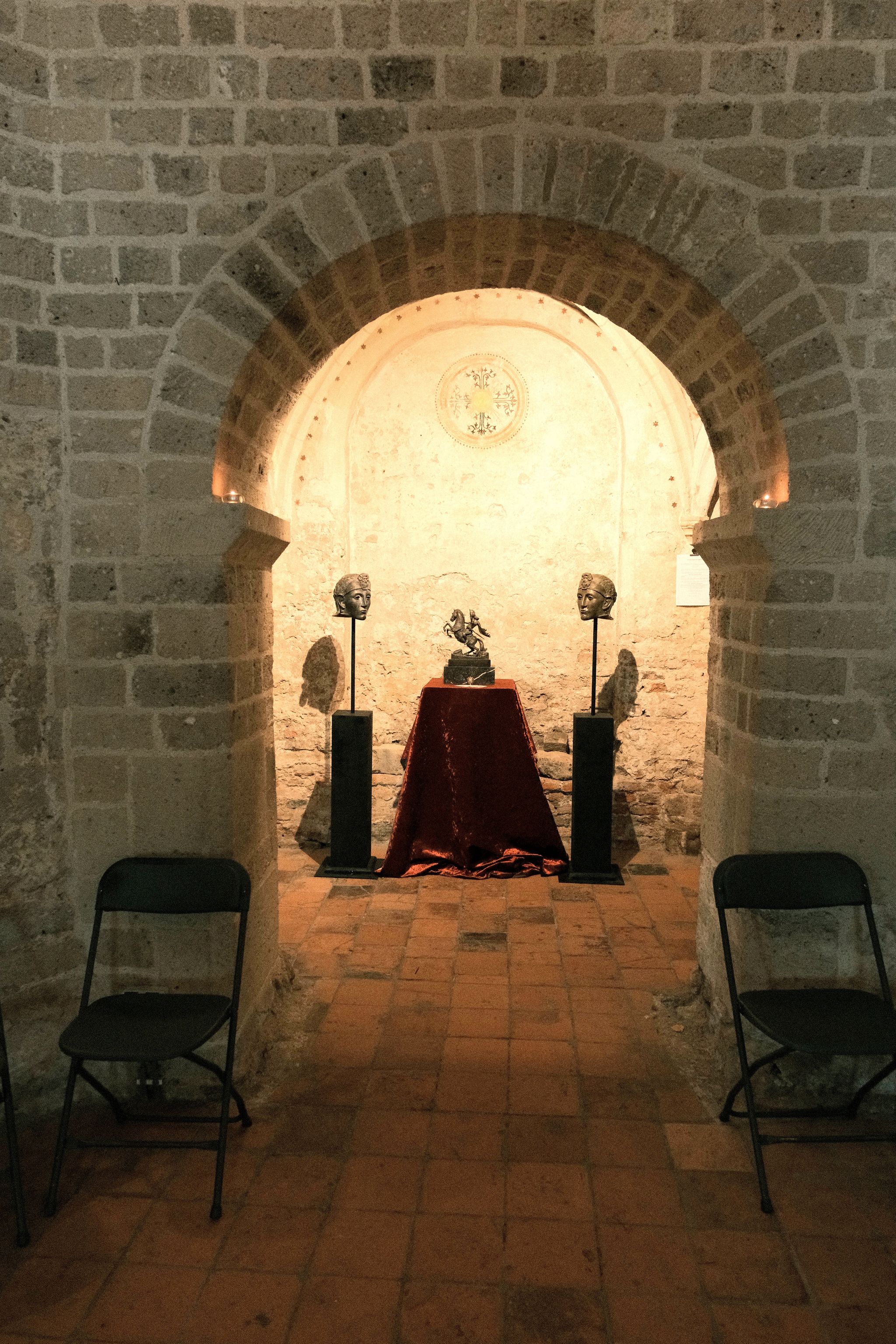 Interior of the Saint Nicholas Chapel on the Valkhof Hill, on the edge of the city center of Nijmegen.