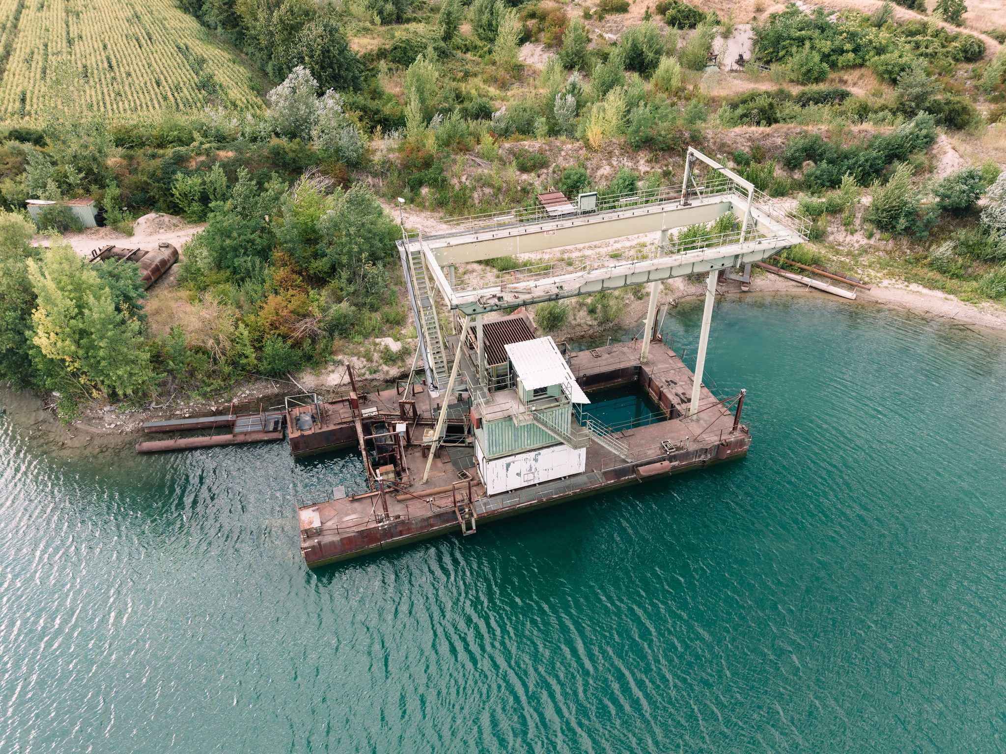 Photo from "Drone Flight Over an Abandoned Quarry Pond"