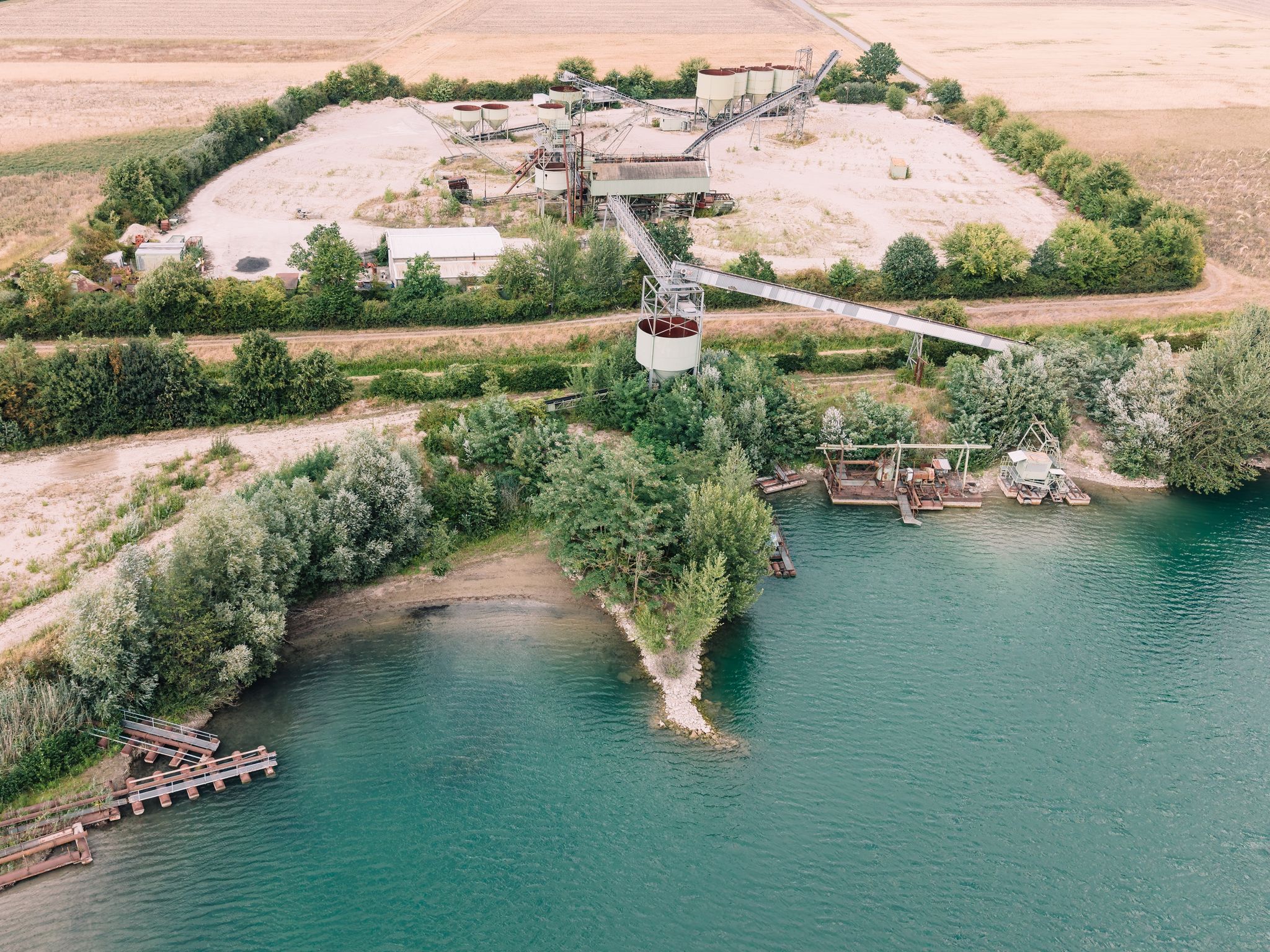 Photo from "Drone Flight Over an Abandoned Quarry Pond"
