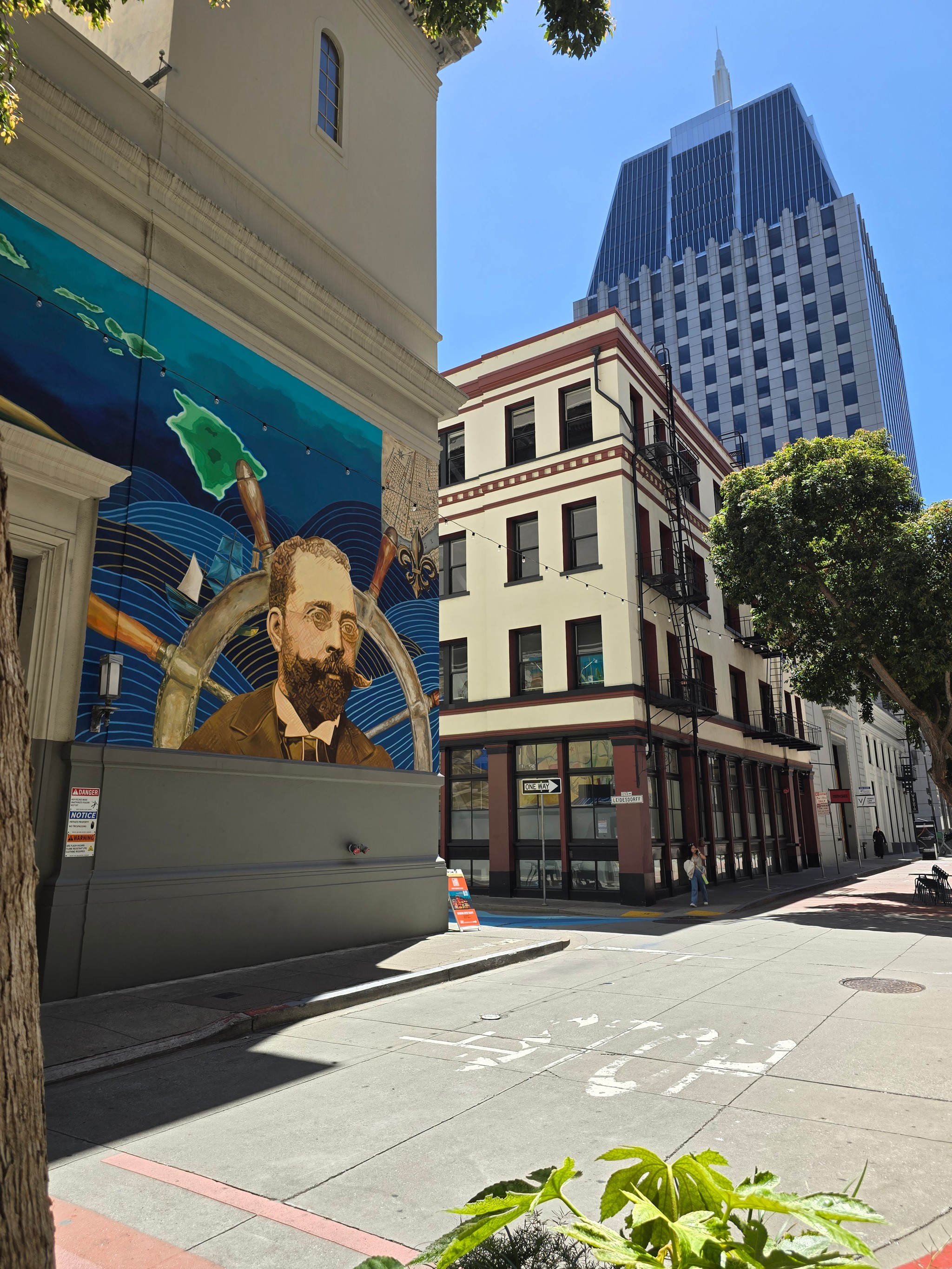 Mural of William Leidesdorff in the Yerba Buena part of San Francisco.