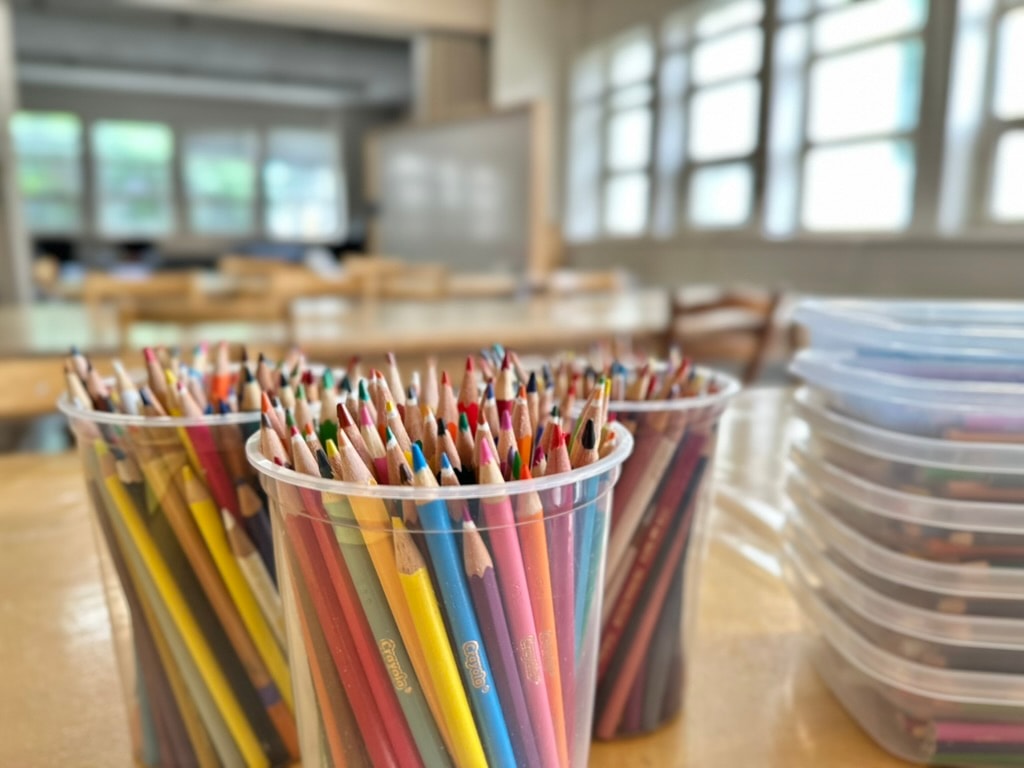 pencil crayon sharpening mindfulness =), photo by heyraeh