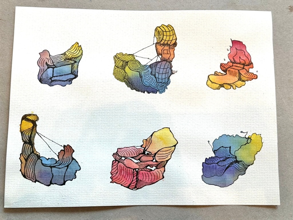 art hive watercolor doodles, photo by heyraeh